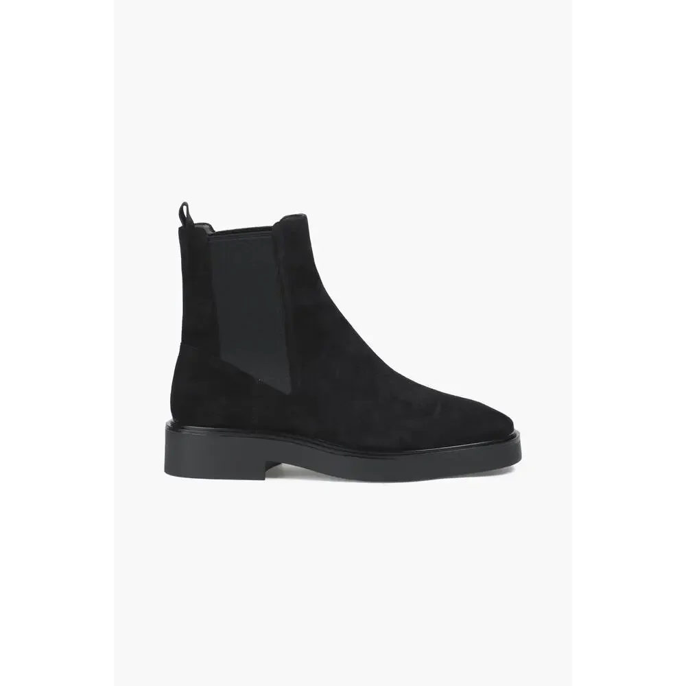 Stuart Weitzman Henley Black Suede Chelsea Boots Women‎ Size 5B EXCELLENT